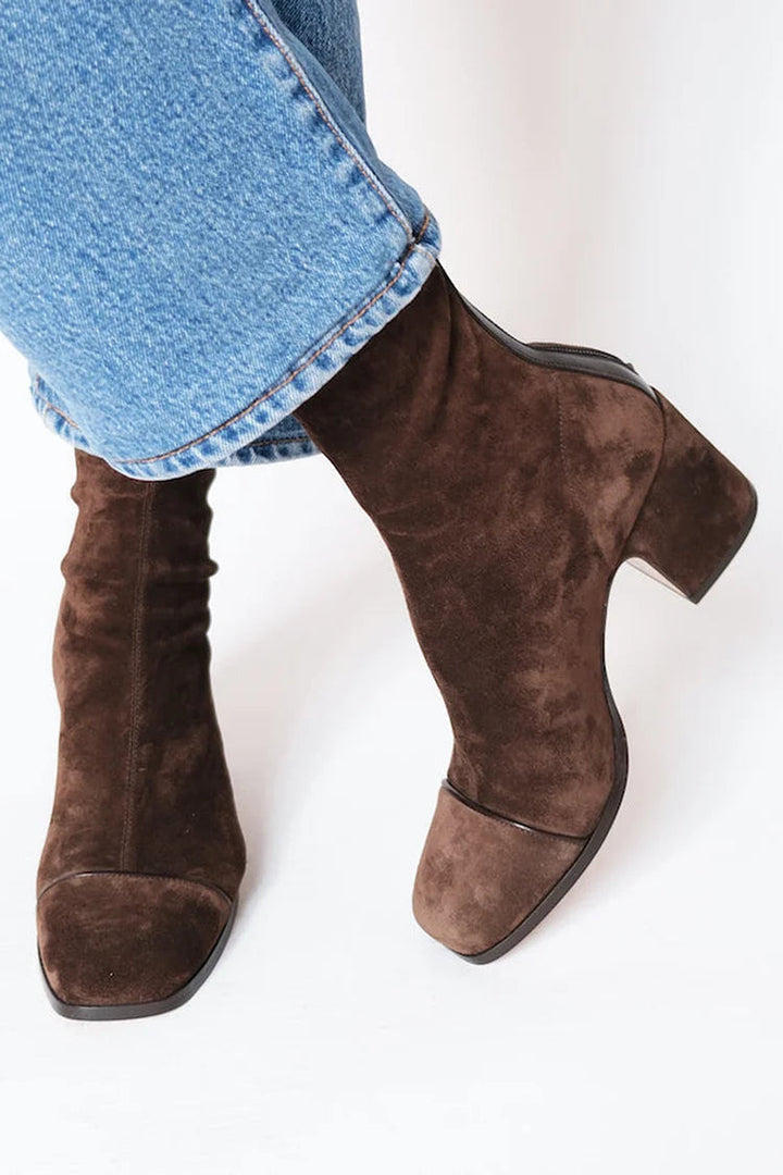 Heeled Boots – Square Toe – Block Heel