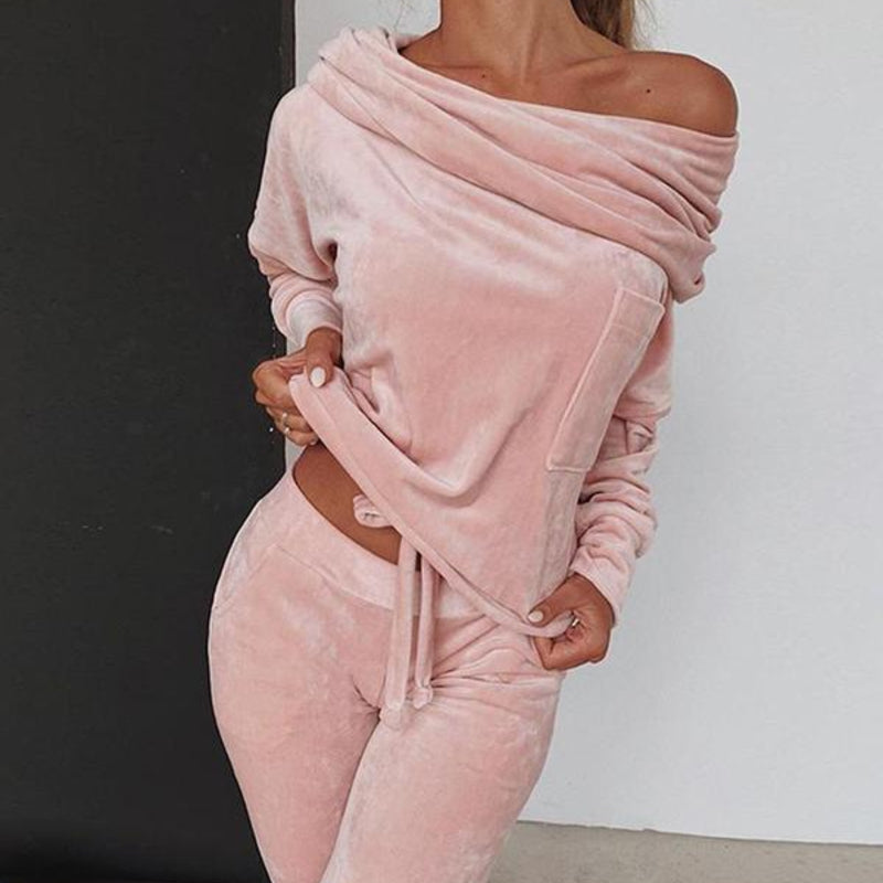 Relaxed Lounge Set – Draped Fit – Effortless Chic