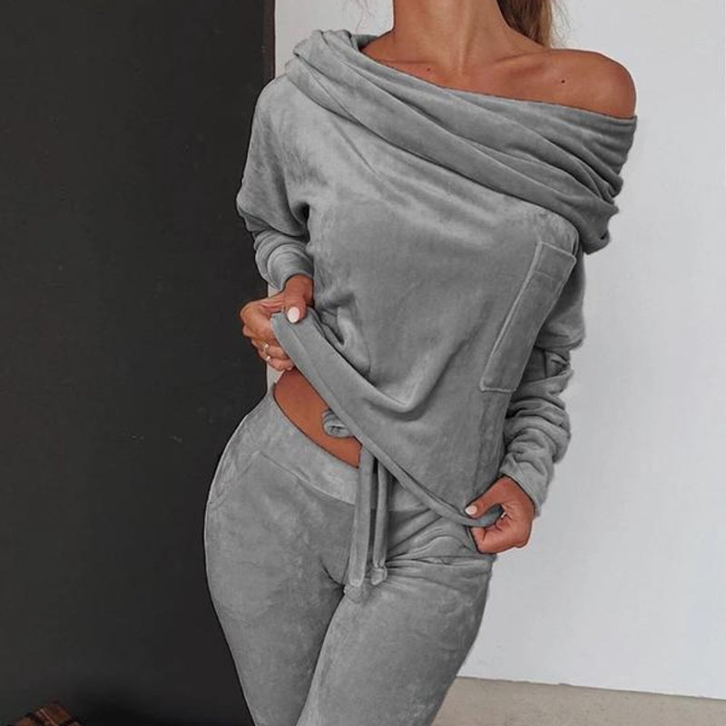 Relaxed Lounge Set – Draped Fit – Effortless Chic