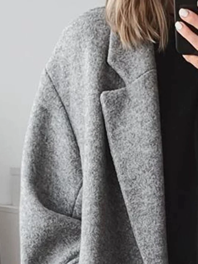 Women’s Long Coat – Relaxed Fit – Timeless Elegance