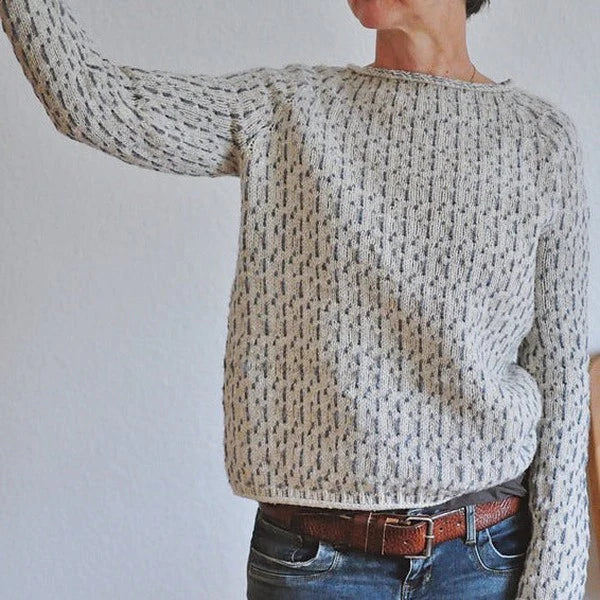 Sweater – Textured Knit – Relaxed Fit
