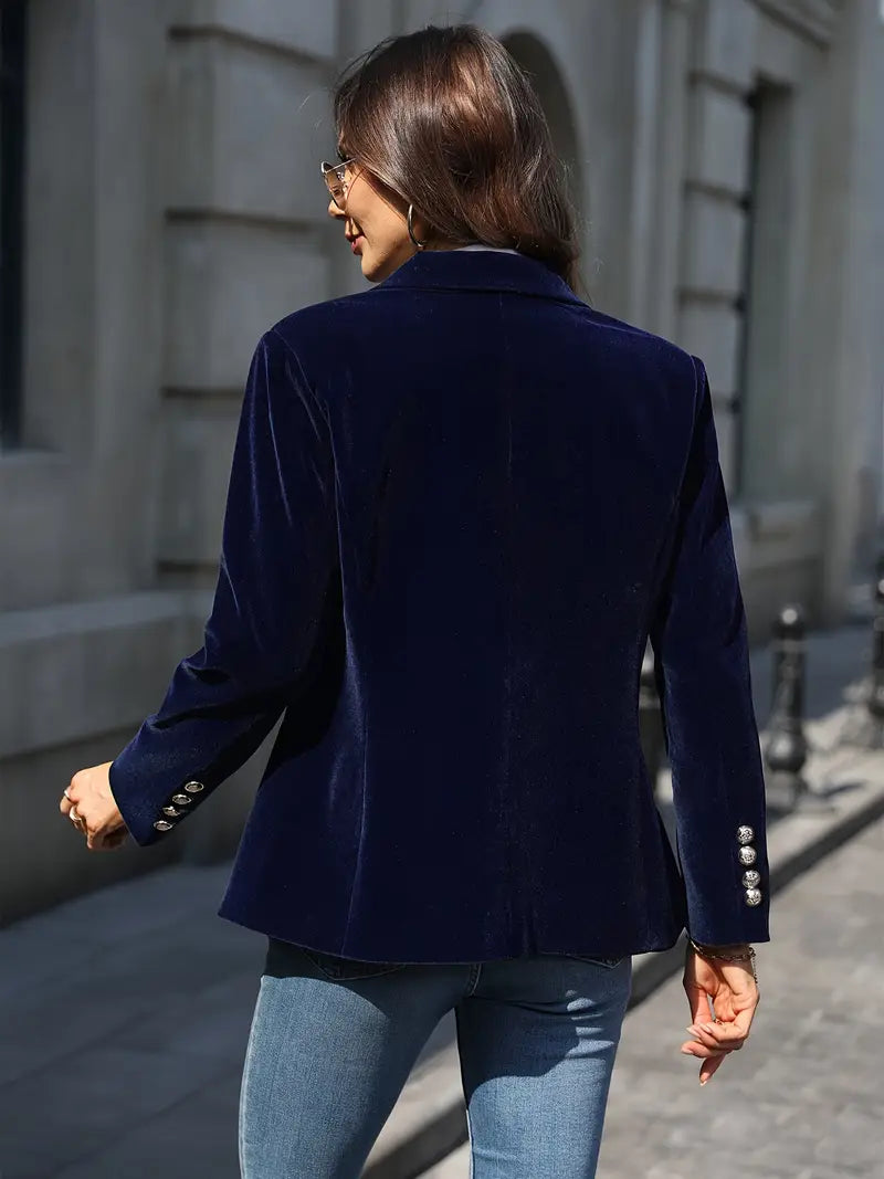 Velvet Blazer – Tailored Elegance – Timeless Chic