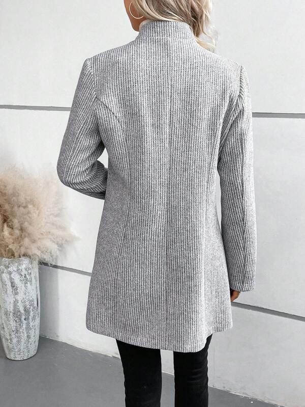 Longline Knit Blazer – Tailored Warmth – Everyday Elegance