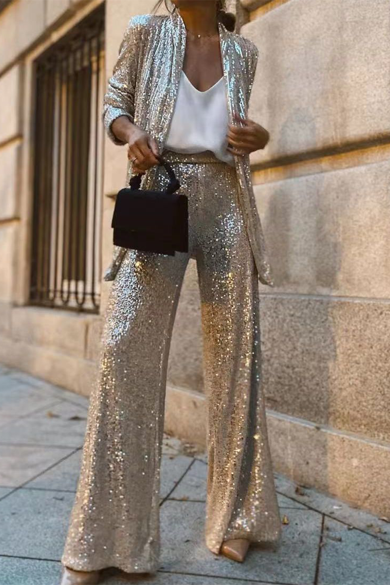Sequin Suit – Luxe Shine Elegance