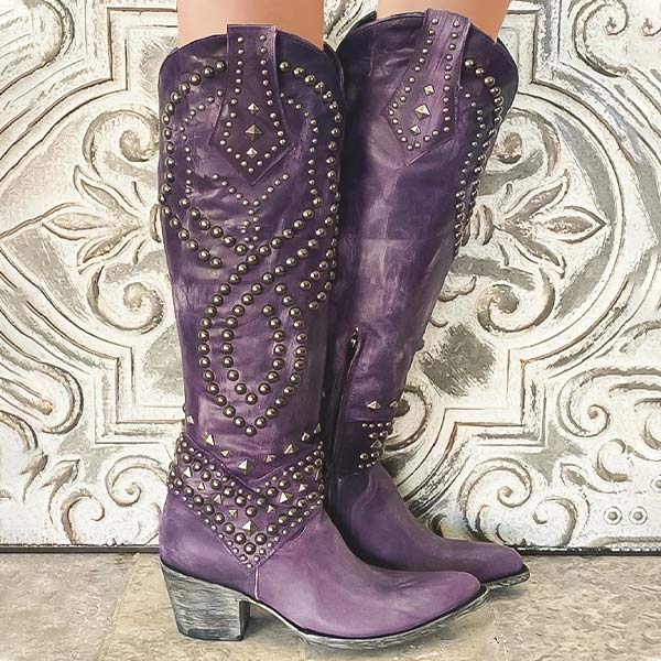 Western Knee-High Boots – Modern Cowgirl Style & Everyday Comfort