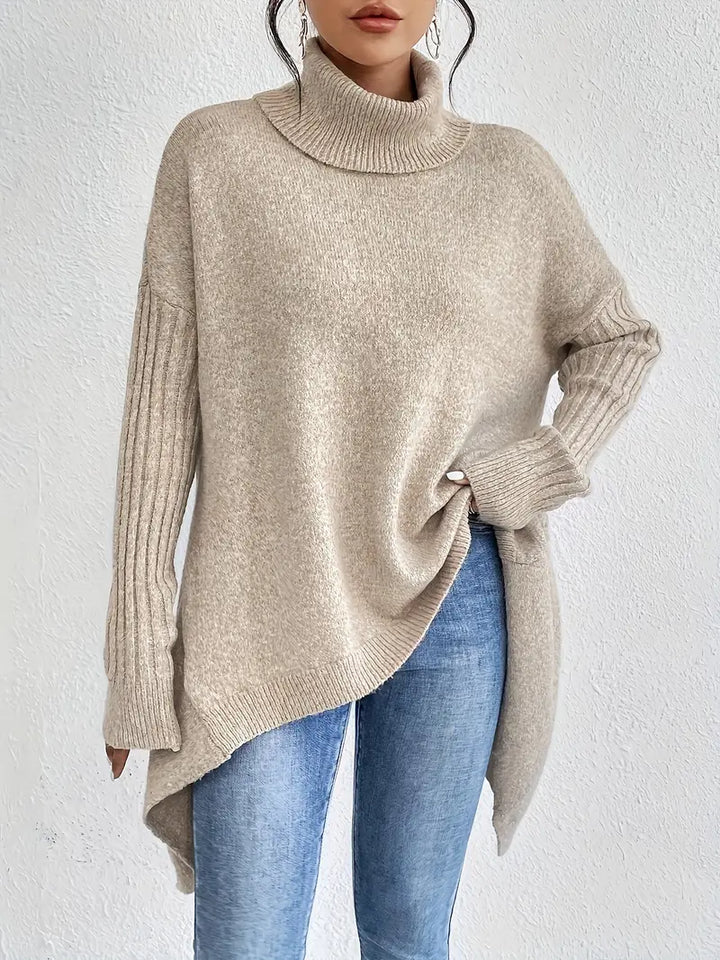 Long Turtleneck Sweater – Oversized – Elegant