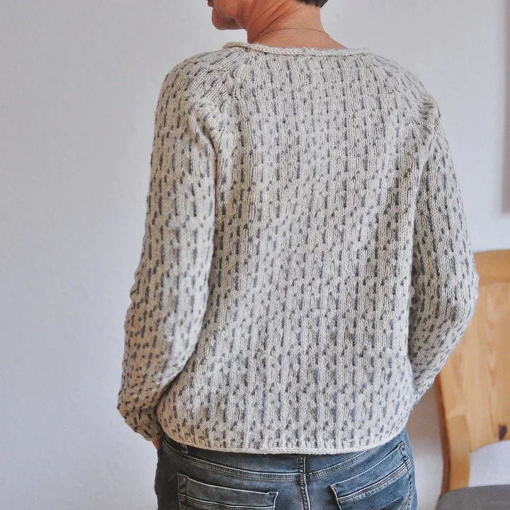 Sweater – Textured Knit – Relaxed Fit