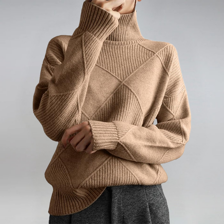 Women’s Turtleneck Sweater – Cozy Luxe Essential
