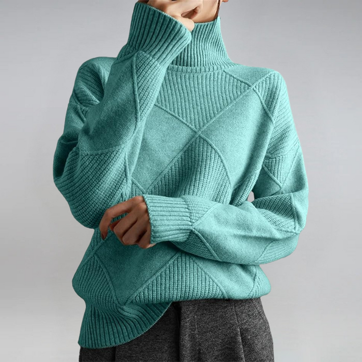 Women’s Turtleneck Sweater – Cozy Luxe Essential