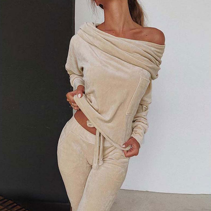 Relaxed Lounge Set – Draped Fit – Effortless Chic