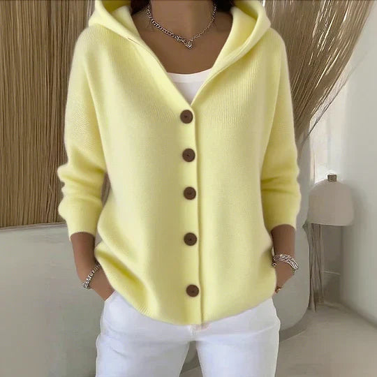Women’s Hooded Cardigan – Soft Comfort – Everyday Layer