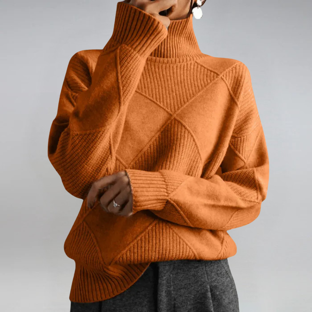 Women’s Turtleneck Sweater – Cozy Luxe Essential