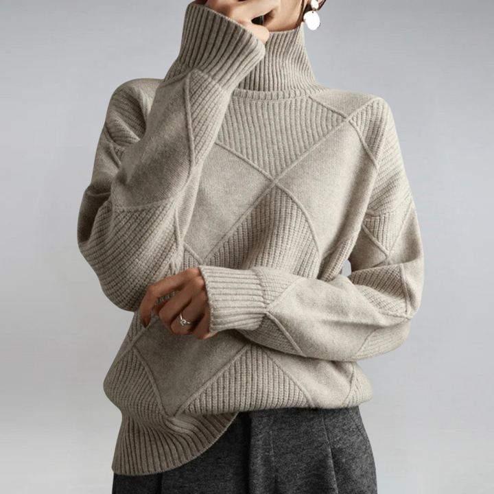 Women’s Turtleneck Sweater – Cozy Luxe Essential