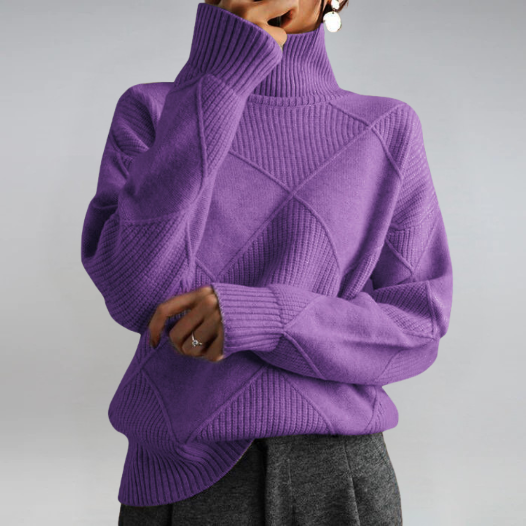 Women’s Turtleneck Sweater – Cozy Luxe Essential