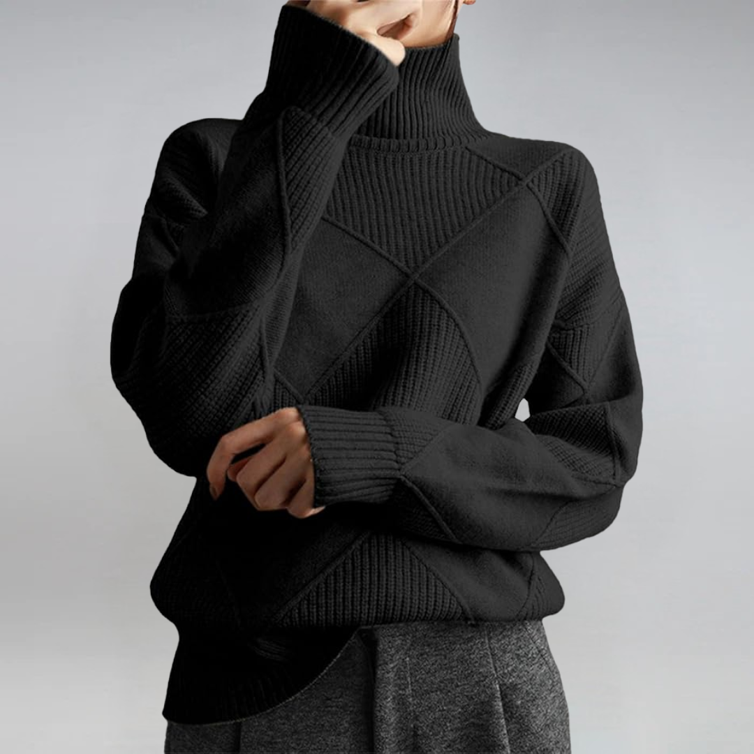 Women’s Turtleneck Sweater – Cozy Luxe Essential