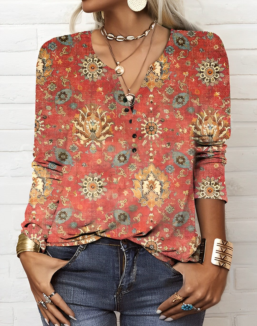 Blouse – Boho Print – Everyday Chic