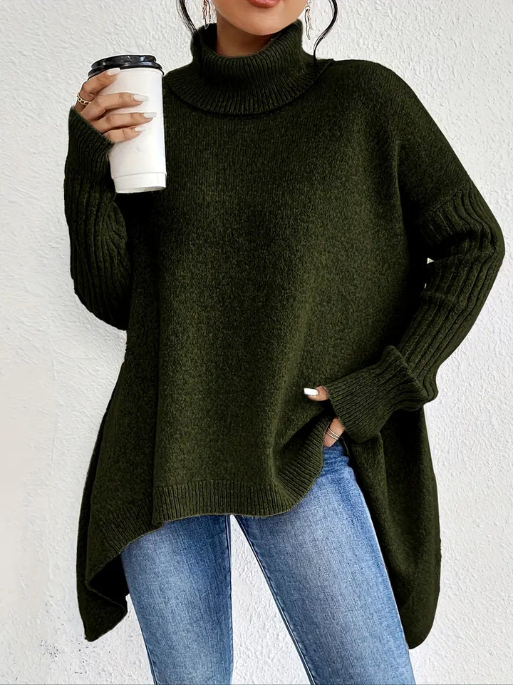 Long Turtleneck Sweater – Oversized – Elegant