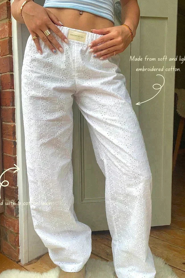Lounge Pants – Wide Leg – Elastic Waist