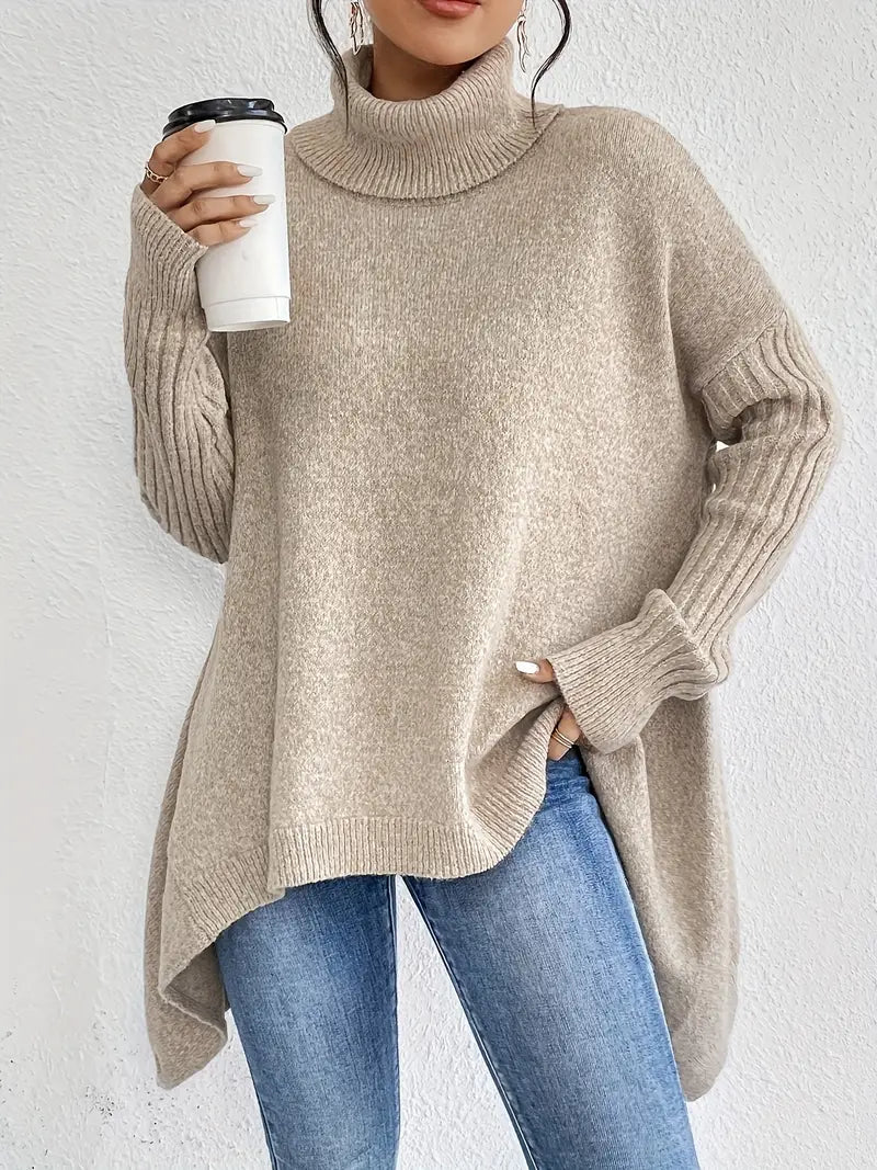 Long Turtleneck Sweater – Oversized – Elegant