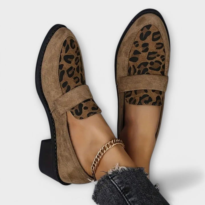 Orthopedic Loafers – Leopard Accent – Everyday Elegance