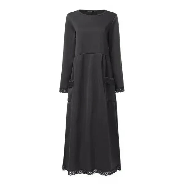 Women’s Turtleneck Maxi Dress – Cozy Chic Essential