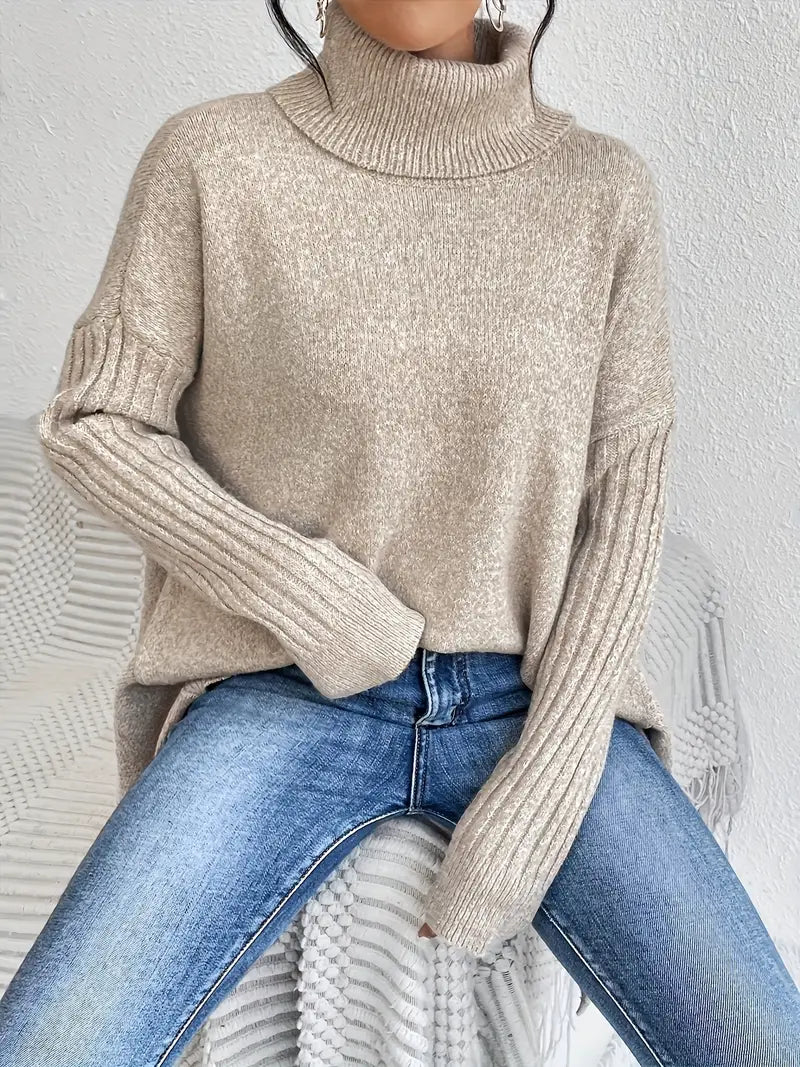 Long Turtleneck Sweater – Oversized – Elegant