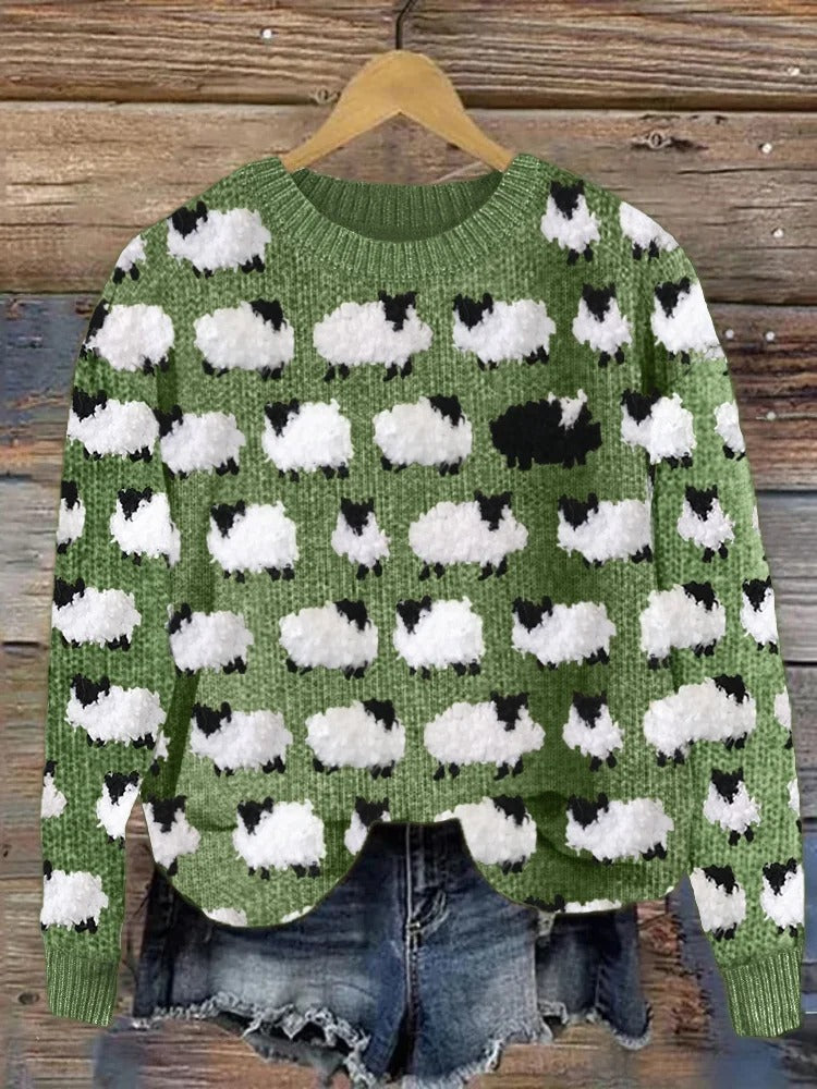 Knit Sweater – Cozy Fit – Statement Design