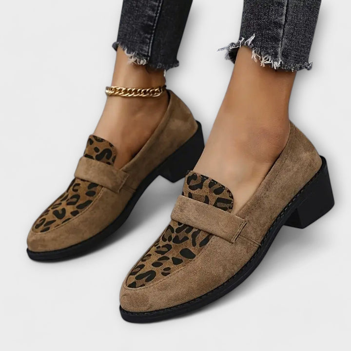 Orthopedic Loafers – Leopard Accent – Everyday Elegance
