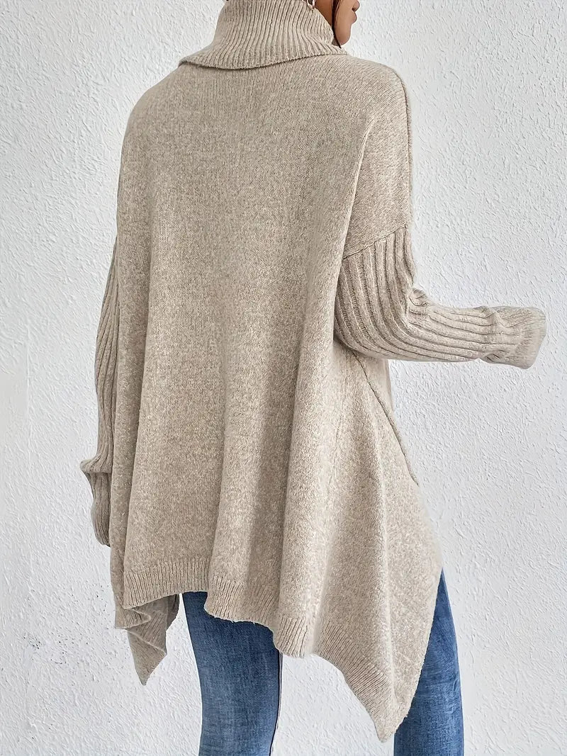 Long Turtleneck Sweater – Oversized – Elegant