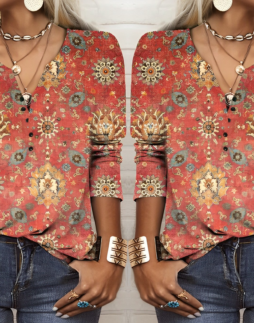Blouse – Boho Print – Everyday Chic