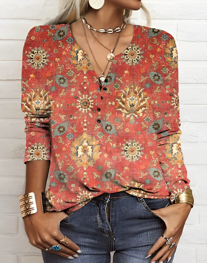 Blouse – Boho Print – Everyday Chic