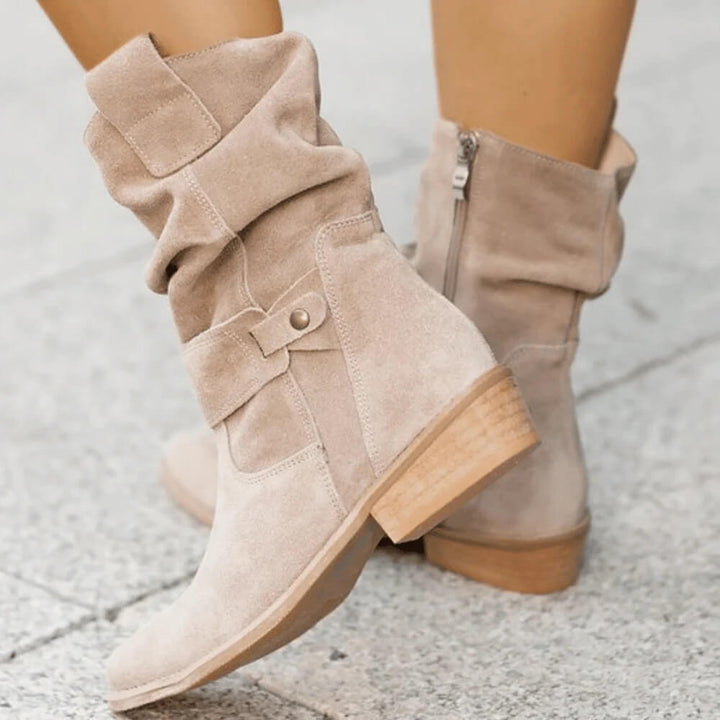 Women All-Season Elegant Suede Ankle Boots