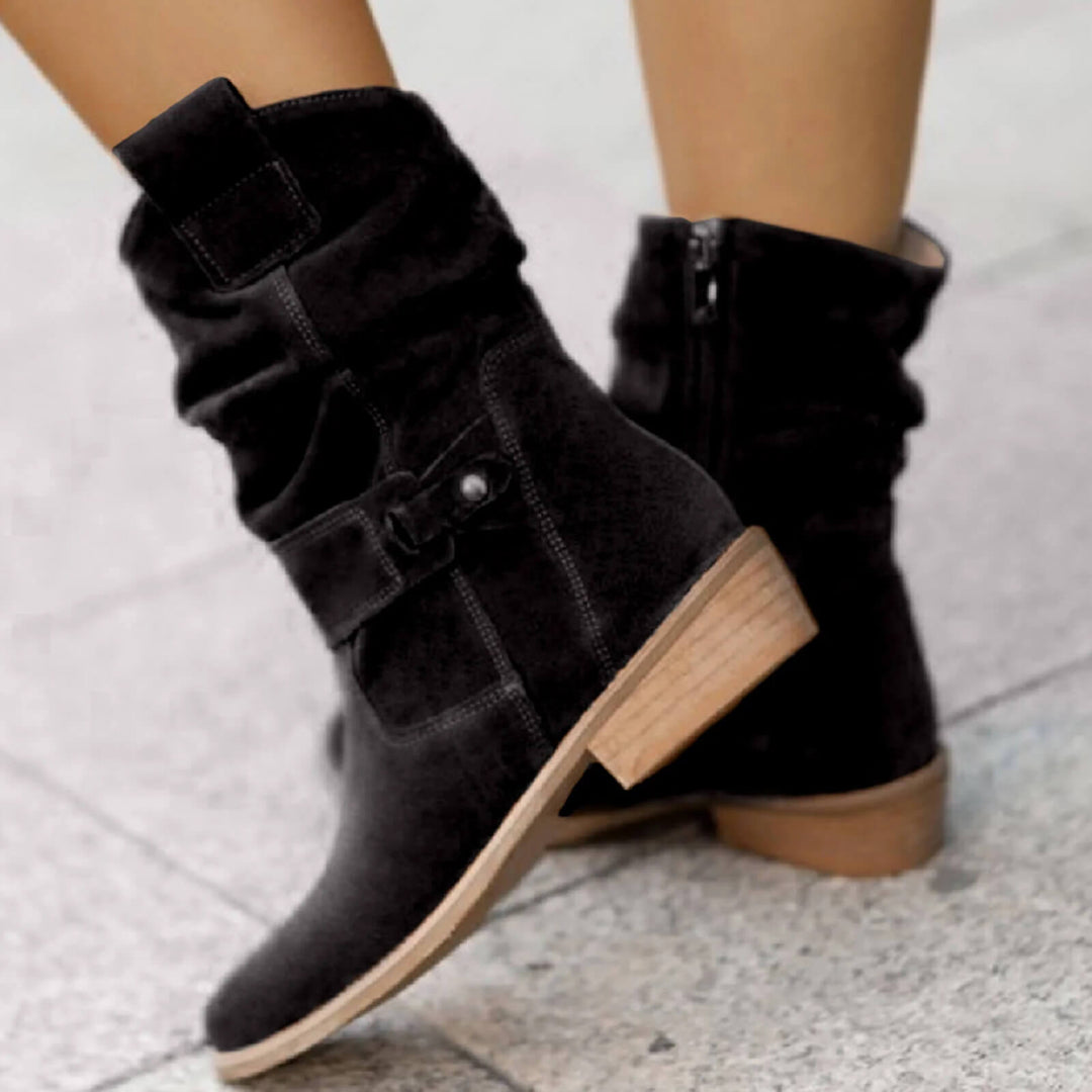 Women All-Season Elegant Suede Ankle Boots