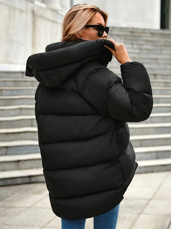 Women’s Short Puffer Jacket – Quilted Warmth – Modern Casual Style