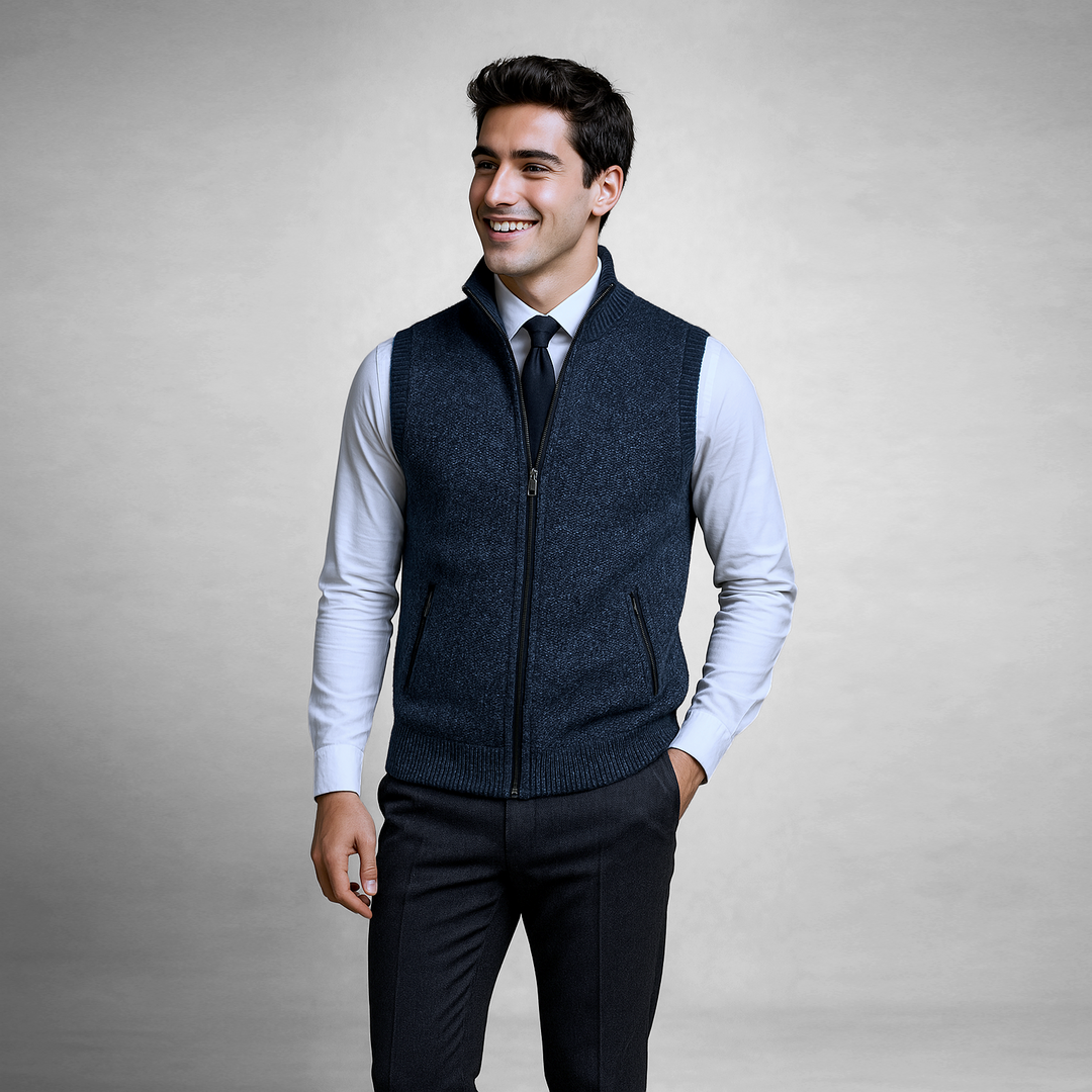 Knit Vest – Zip Front – Smart Layer