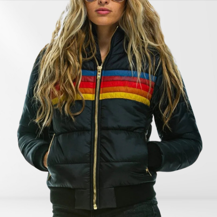 Quilted Jacket – Warm Striped Essential