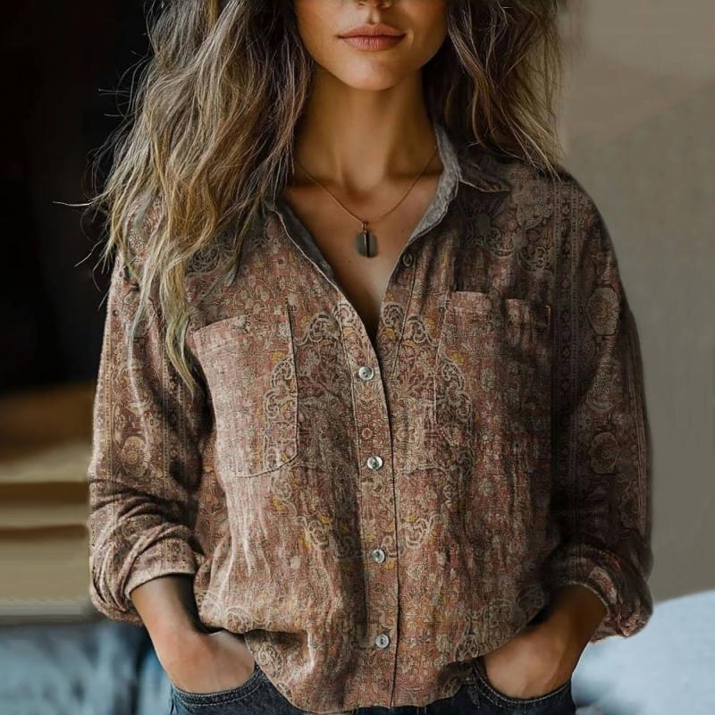 Blouse – Vintage Print – Relaxed Fit