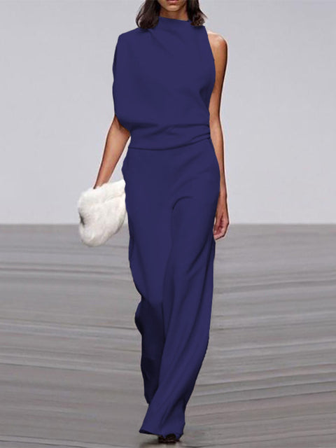 Elegant Sleeveless Jumpsuit – Minimalist –&nbsp; Chic One-Piece Outfit