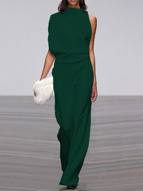 Elegant Sleeveless Jumpsuit – Minimalist –&nbsp; Chic One-Piece Outfit