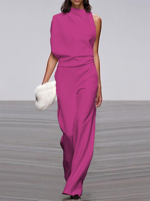 Elegant Sleeveless Jumpsuit – Minimalist –&nbsp; Chic One-Piece Outfit