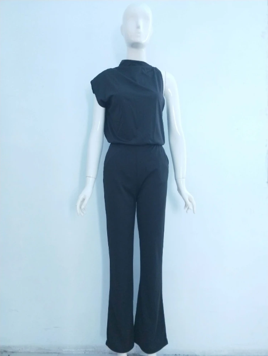 Elegant Sleeveless Jumpsuit – Minimalist –&nbsp; Chic One-Piece Outfit