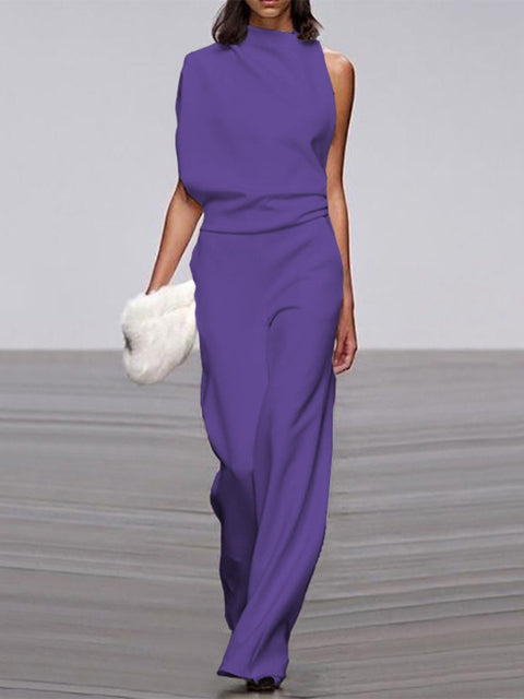 Elegant Sleeveless Jumpsuit – Minimalist –&nbsp; Chic One-Piece Outfit