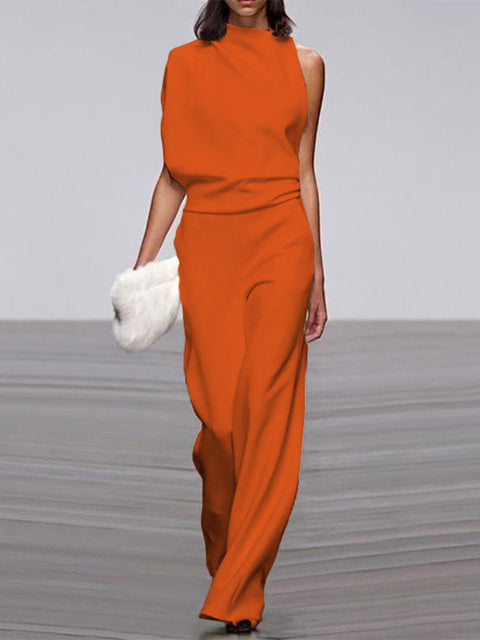 Elegant Sleeveless Jumpsuit – Minimalist –&nbsp; Chic One-Piece Outfit
