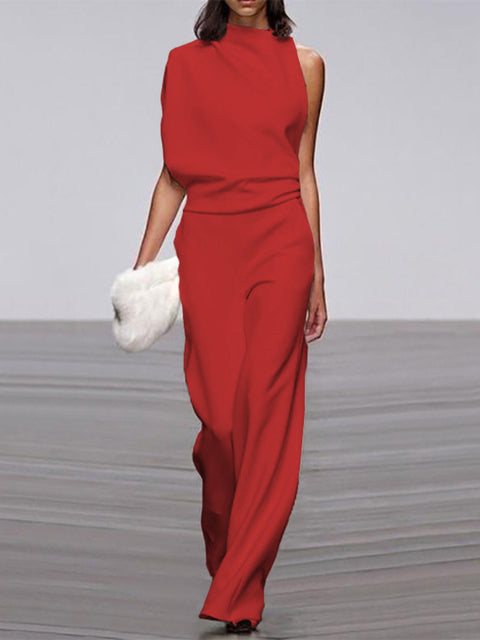 Elegant Sleeveless Jumpsuit – Minimalist –&nbsp; Chic One-Piece Outfit