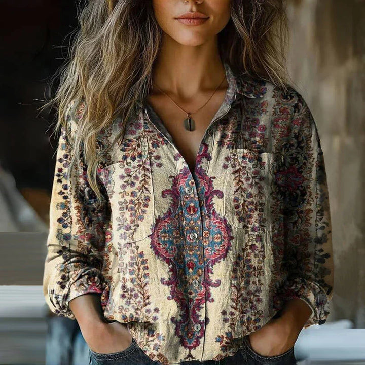Blouse – Vintage Print – Relaxed Fit