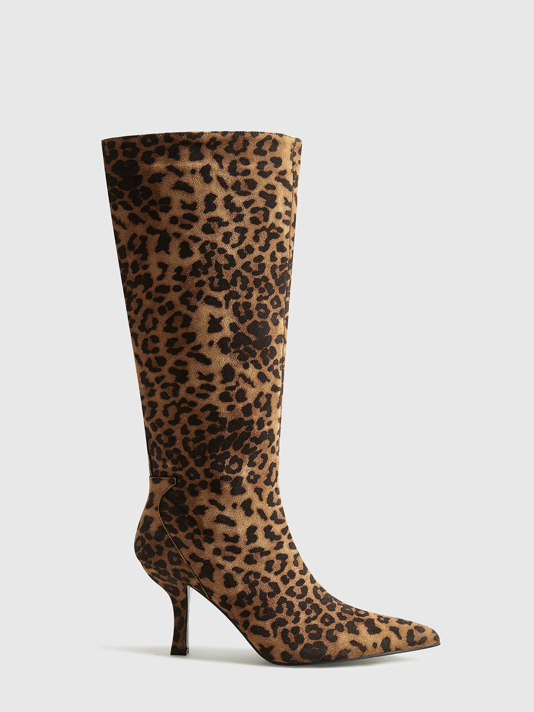 Women Autumn–Winter Fashion Leopard Print Knee-High Boots