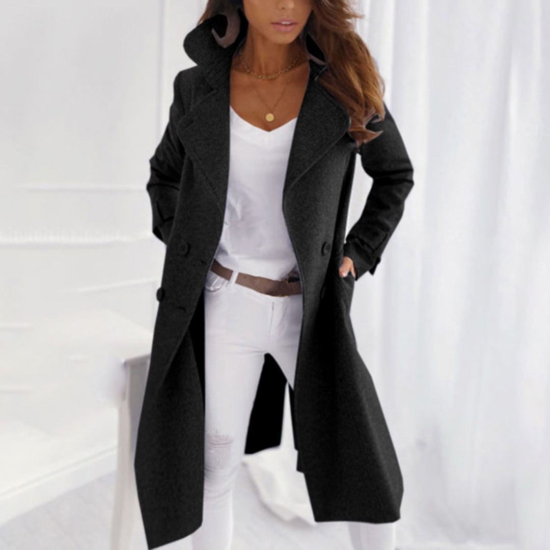 Women’s Long Coat – Timeless Elegance – Refined Fit