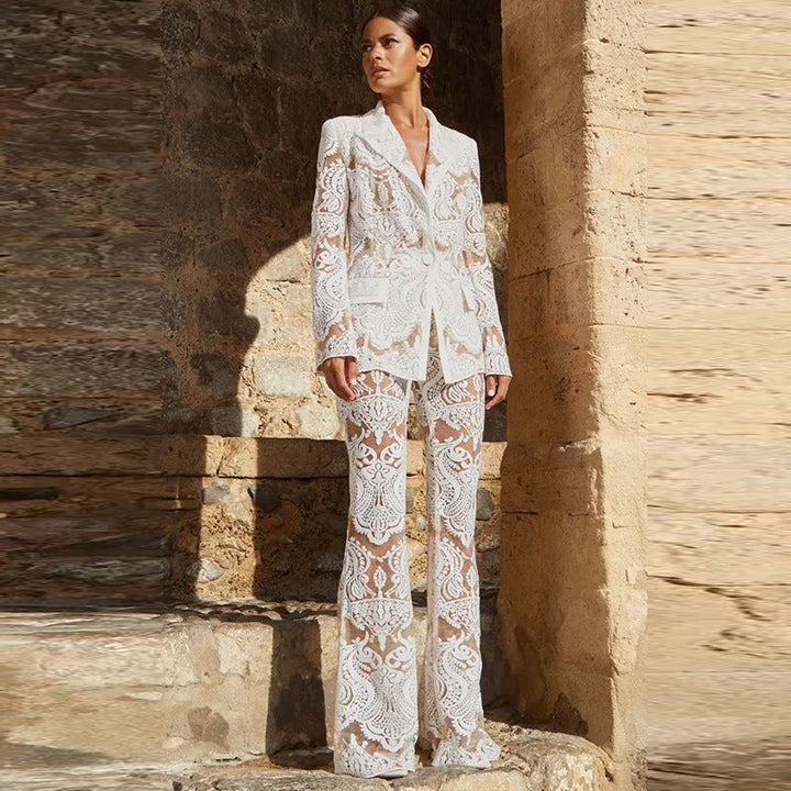 Lace Suit – Sculpted Elegance – Statement Fit