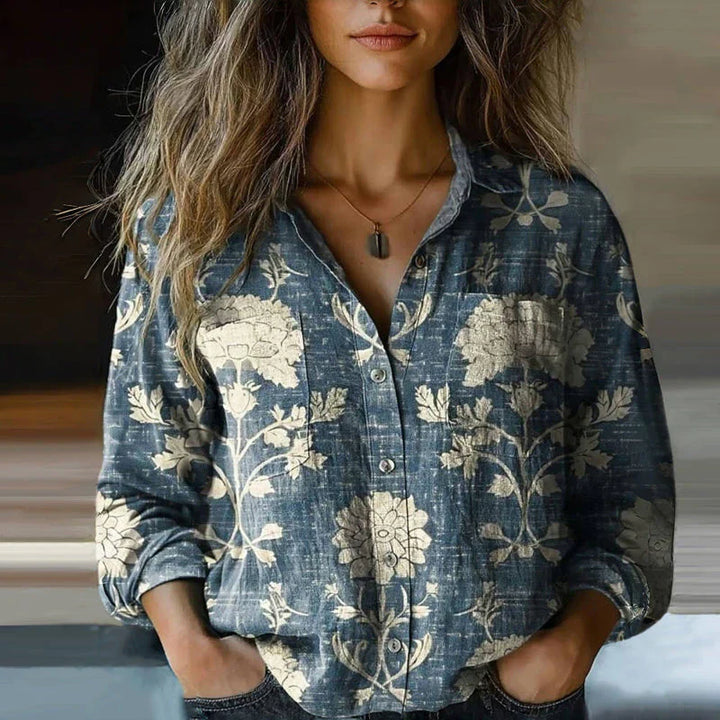 Blouse – Vintage Print – Relaxed Fit