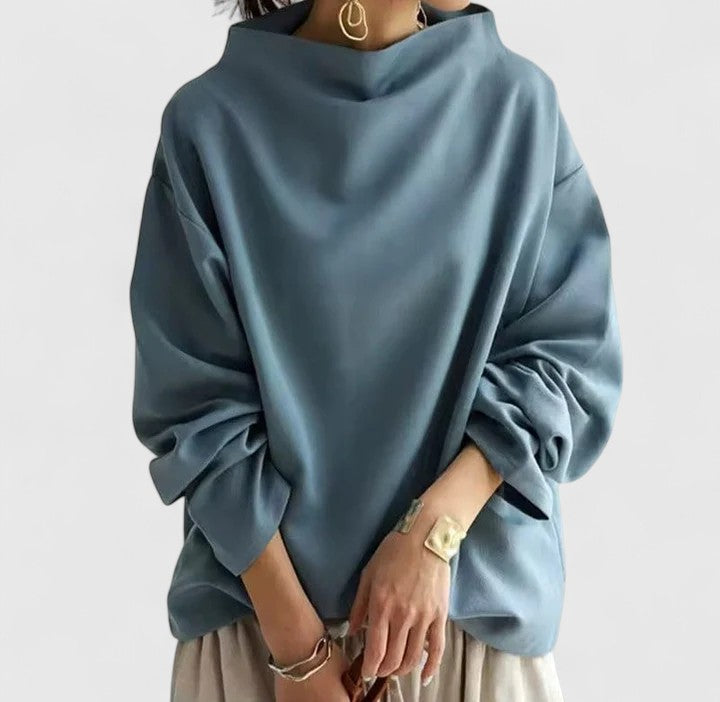 CHRISTINA – RELAXED DRAPE BLOUSE